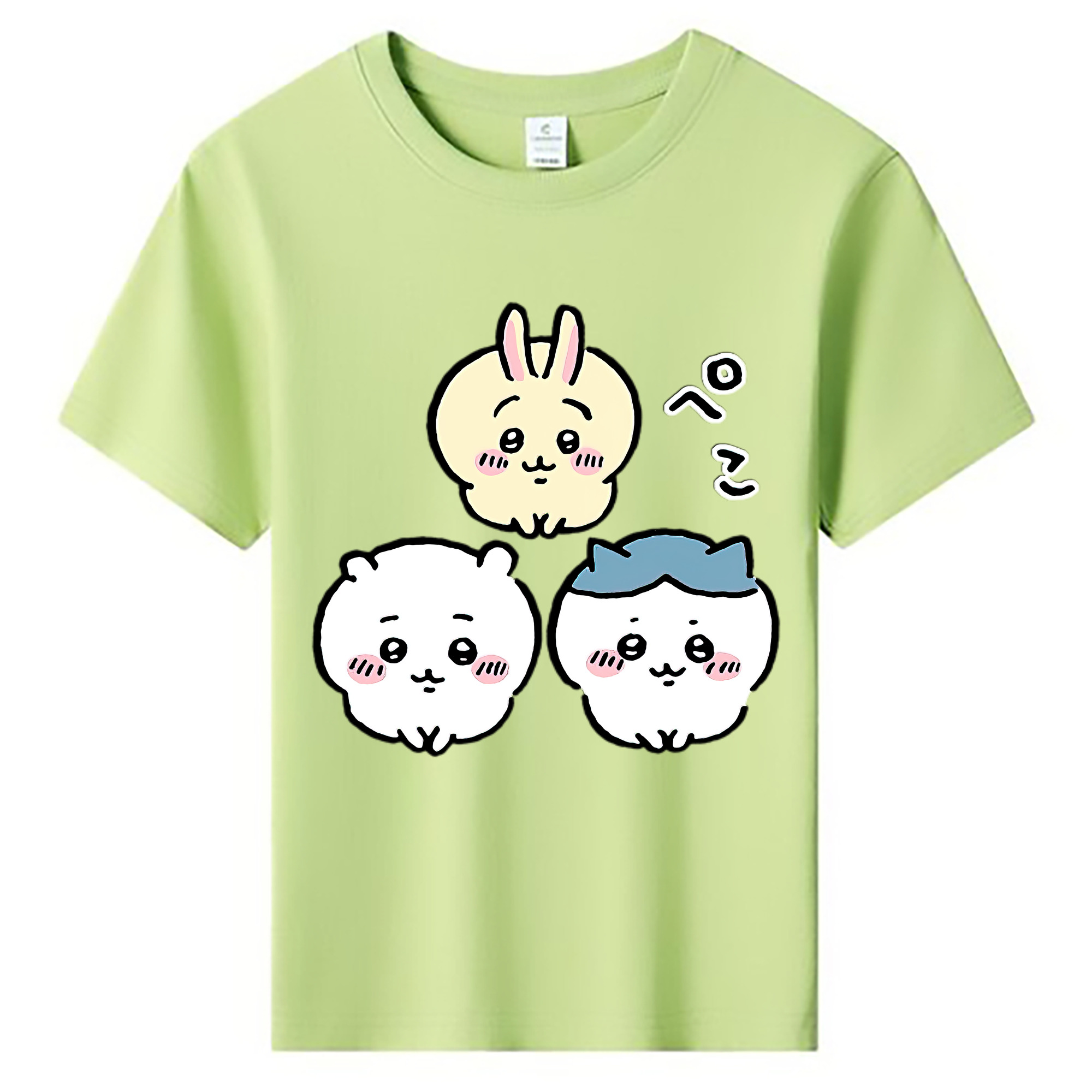 （画像用） ちいかわ うさぎ Chii-kawa usagi 綿100％キッズTシャツ（フロントプリント）